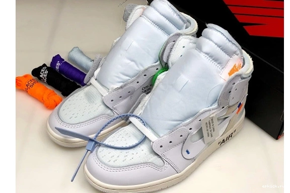 Rep EP AQ0818 O-W 1 Jordan Retro High  AQ0818-100 White Air 100 0505